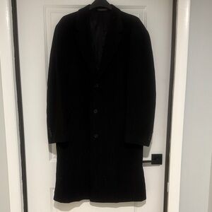Elegant Black Men's Trench Coat